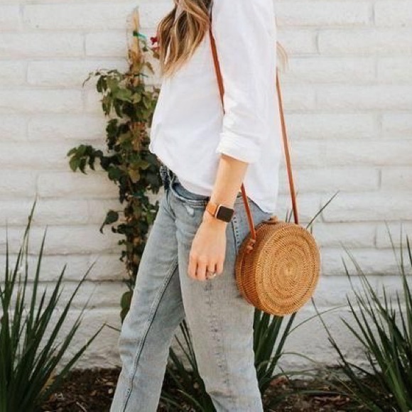 Rattan crossbody bag - Picture 6 of 8